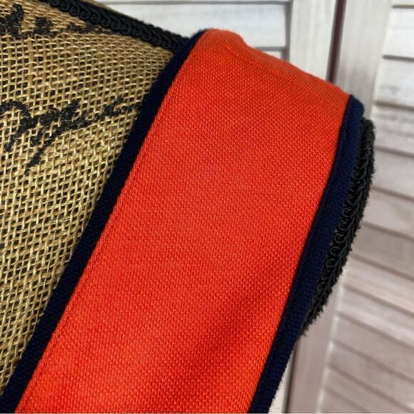 Duffield Lane Hutchins Dress Red Orange Small Fit Flare Sleeveless Knit - Picture 7 of 12